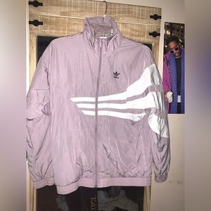 Adidas womens lavender winbreaker